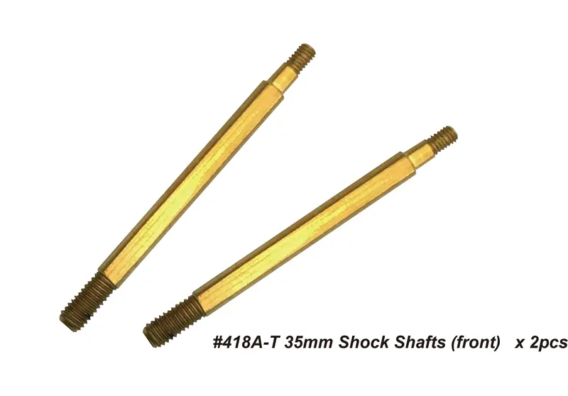 Hn #418A-T Titanium-Coated Front Shock Shafts – 45Mm Length 1