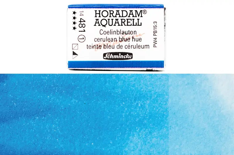 Horadam Watercolor Full Pan – Cerulean Blue Hue #481 1