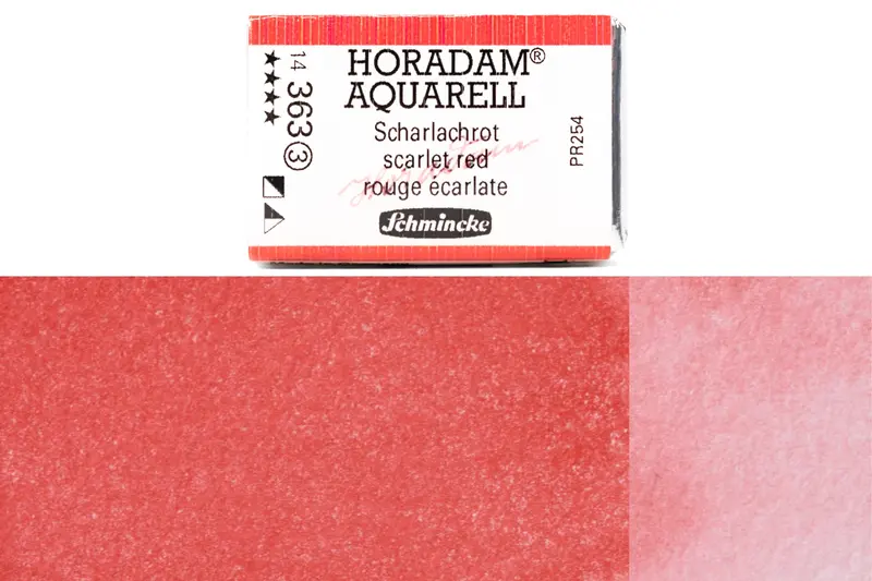 Horadam Watercolor Full Pan – Scarlet Red #363 1