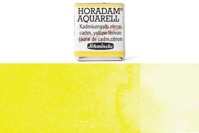 Horadam Watercolor Half Pan – Cadmium Yellow Lemon #223 1
