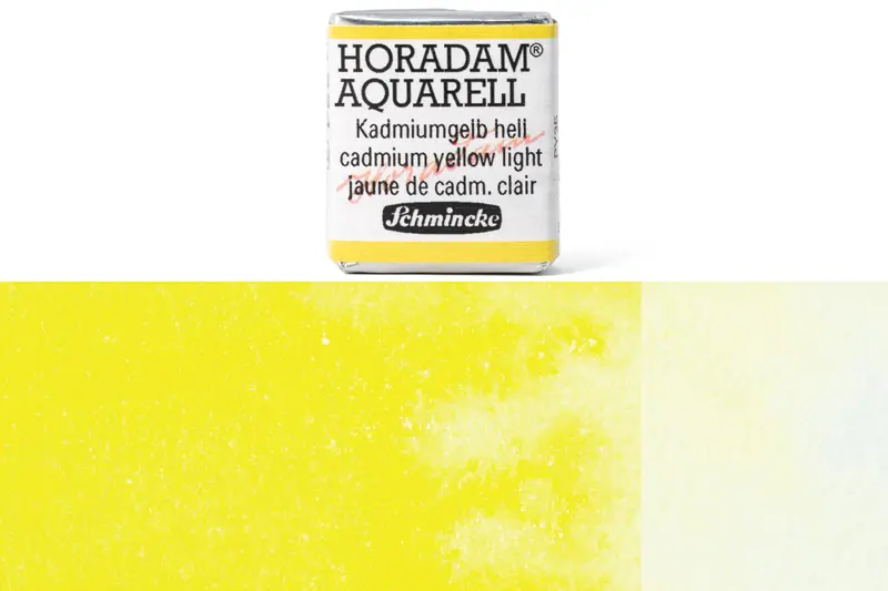 Horadam Watercolor Half Pan – Cadmium Yellow Light #224 1