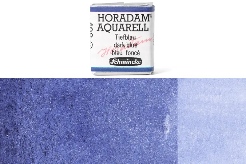 Horadam Watercolor Half Pan – Dark Blue #498 1