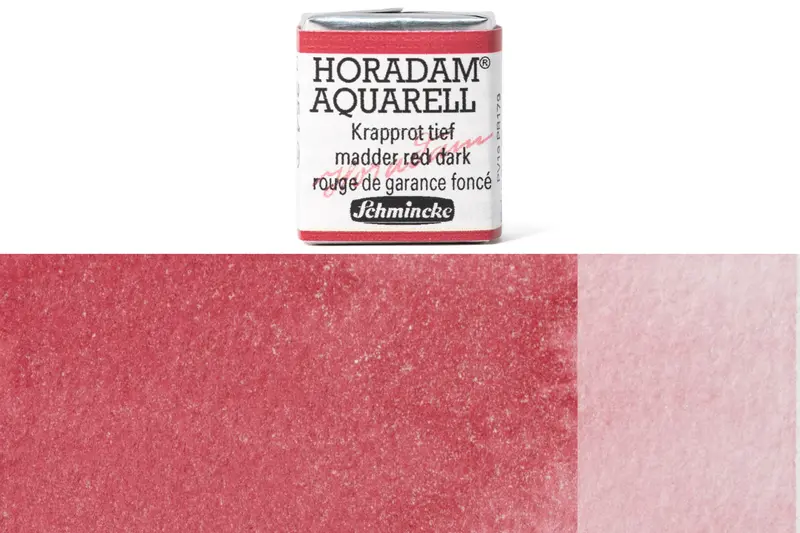 Horadam Watercolor Half Pan – Madder Red Dark #354 1