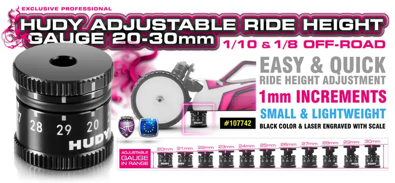 Hudy Ride Height Gauge – 20–30Mm Range (Hd107742) 1