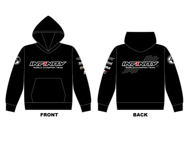 Infinity Racing Team Hoodie – Black, Large Size 1