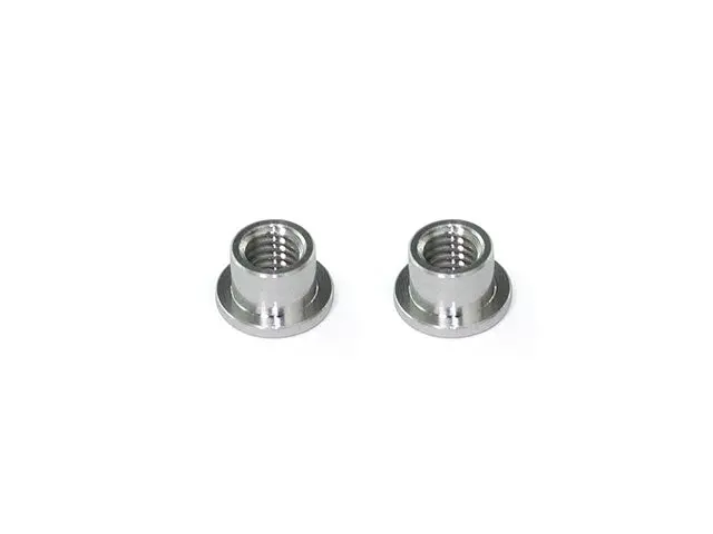 Infinity T195 Colored Aluminum Flange Nut – M3×4×3.3Mm, Silver (2-Pack) 1