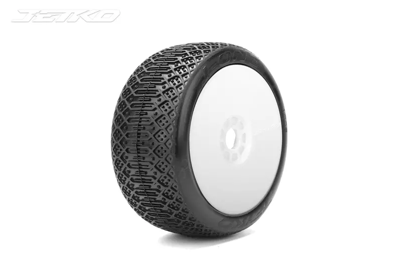 Jetko J-One 1/8 Pre-Glued Truggy Tires – Ready-To-Use Pair 1