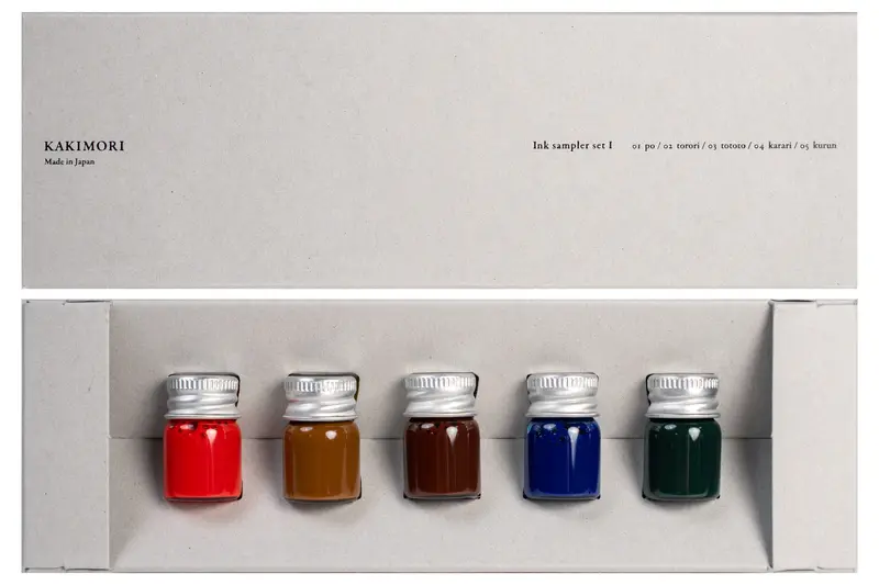 Kakimori Ink Sampler Set I – 10 Curated Fountain Pen Ink Samples 1