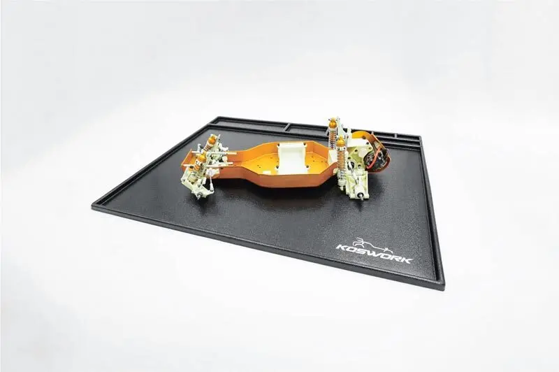 Large Assembly & Cleaning Tray – 550×450Mm Black, Optimized For 1/10 Buggy & On-Road Models 1