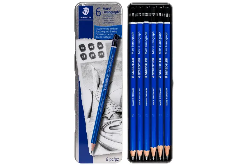 Mars Lumograph Drawing Pencil Set – 6-Grade Range For Shading & Detail 1