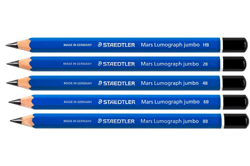 Mars Lumograph Single Jumbo Graphite Pencil – Extra-Large Core 1