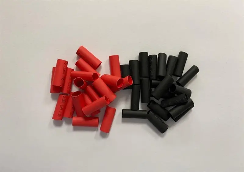 Mr33 Heat-Shrink Tubing Kit – 8 Mm Diameter × 20 Mm Length, 20 Black + 20 Red Tubes 1