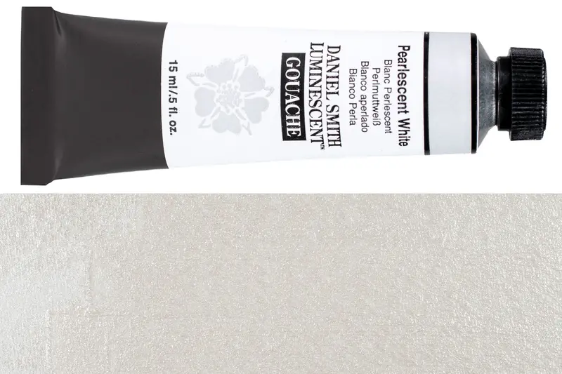 Pearlescent White Gouache – Opalescent Extra-Fine Opaque Watercolor 1