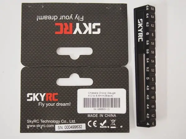 Precision Chassis Droop Gauge – Adjustable 4–6.6Mm Range, Black Anodized 1