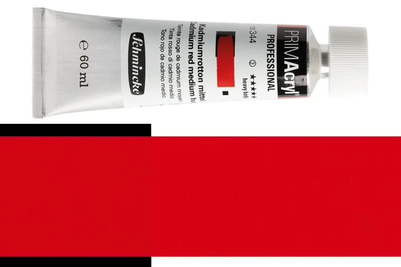 Primacryl Professional Cadmium Red Medium Hue Acrylic Paint #344 1