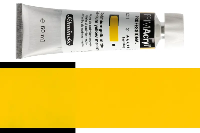 Primacryl Professional Cadmium Yellow Medium Acrylic Paint #211 1