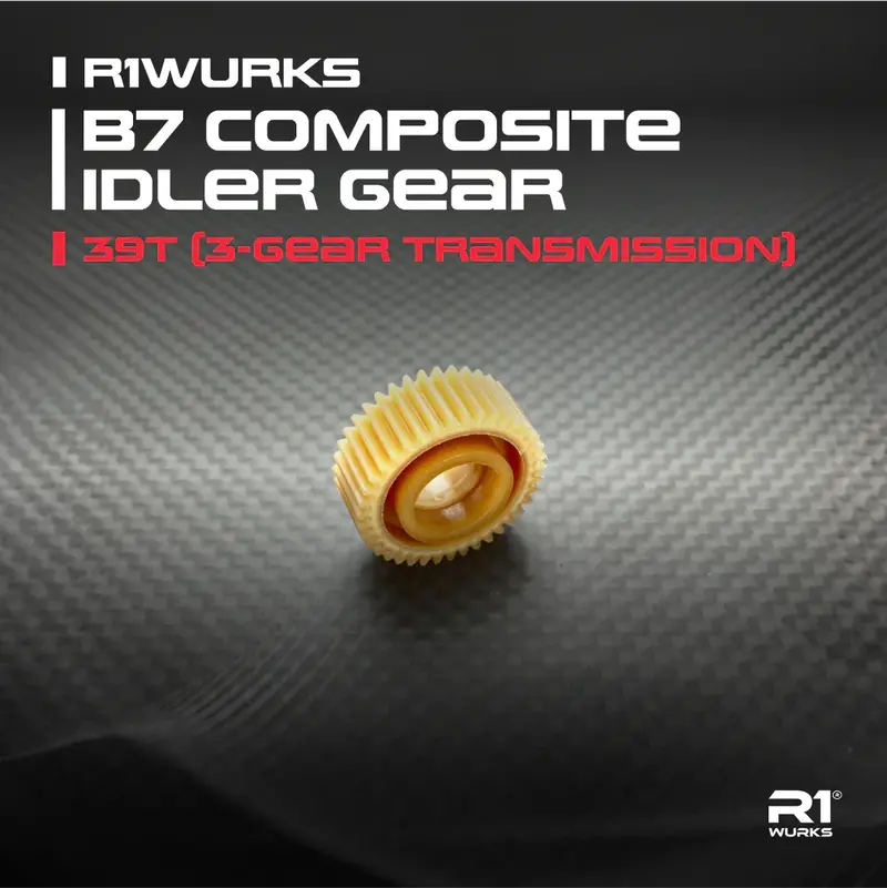R1 Wurks B7 Composite Idler Gear – 39-Tooth For 3-Gear Transmission 1