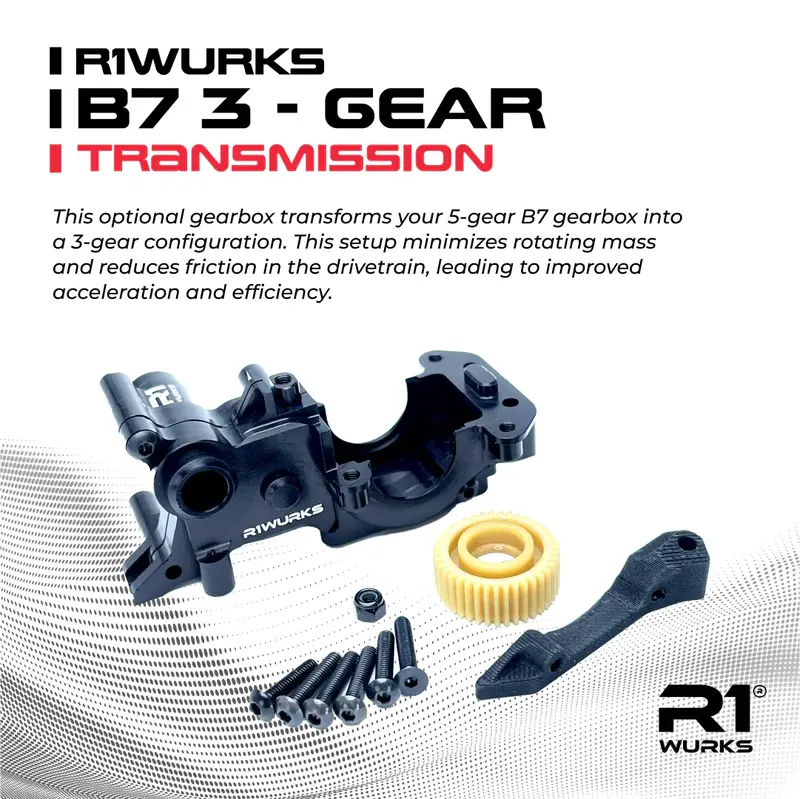 R1 Wurks B7 Three-Gear Transmission Assembly 1
