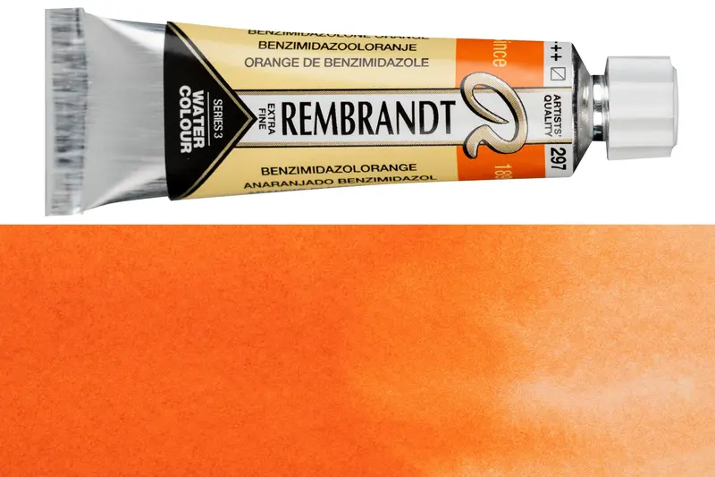 Rembrandt Benzimidazolone Orange Watercolor Paint (10 Ml) 1