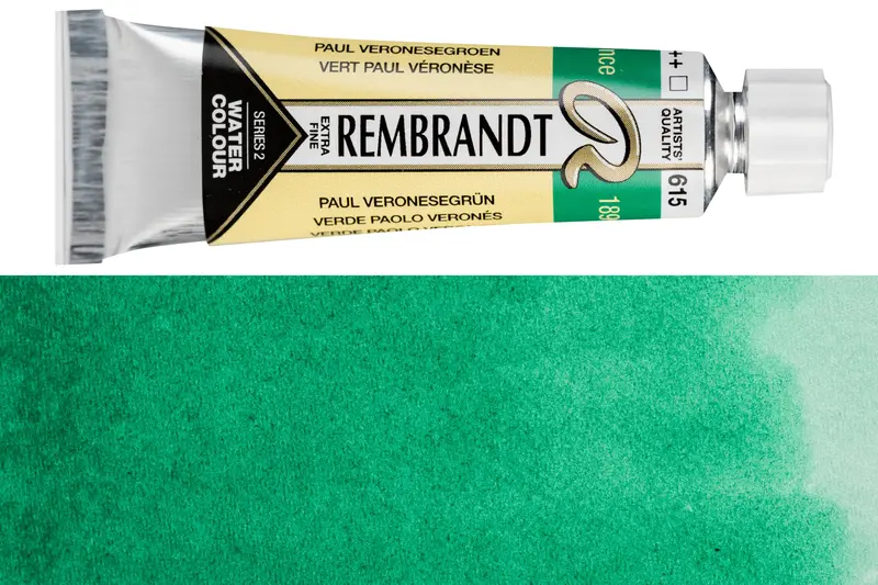 Rembrandt Emerald Green Watercolor Paint (10 Ml) 1