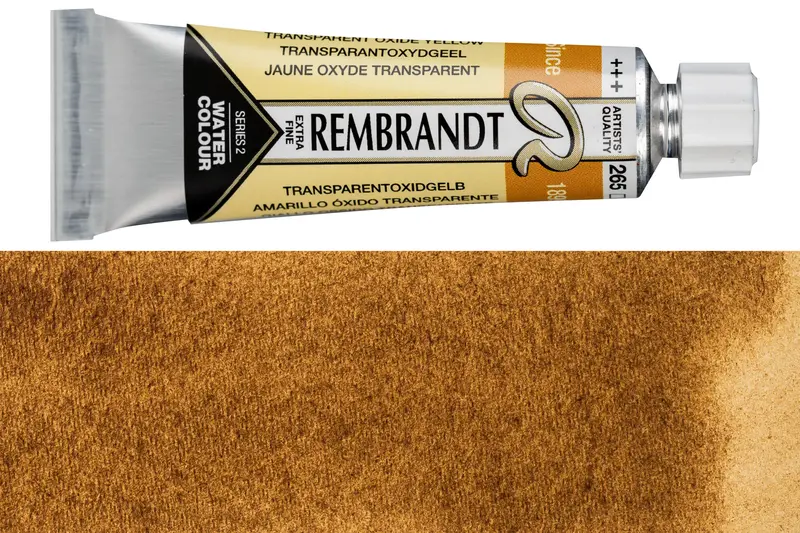 Rembrandt Transparent Oxide Yellow Watercolor, 10 Ml Tube 1