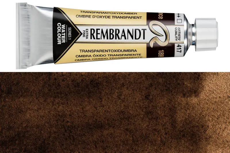 Rembrandt Transparent Umber Watercolor Paint (10 Ml) 1