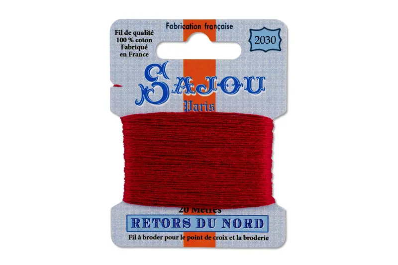 Retors Du Nord Bright Red Embroidery Floss #2030 1