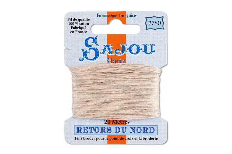 Retors Du Nord Embroidery Floss #2780 – Natural Ecru 1