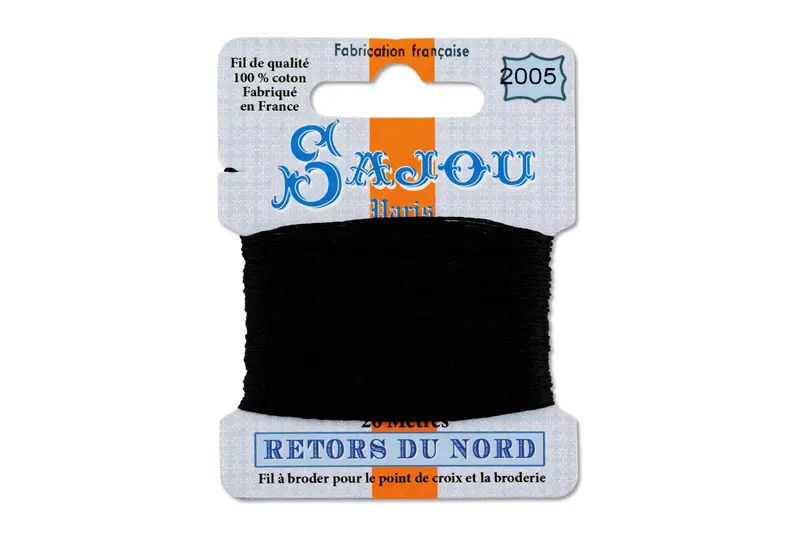 Retors Du Nord Embroidery Floss In Black (#2005) 1