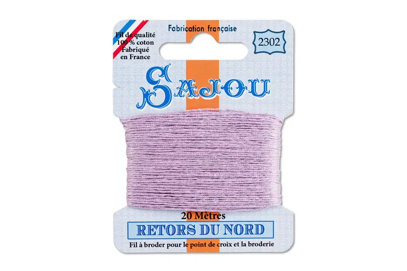 Retors Du Nord Mauve Embroidery Thread #2302 1