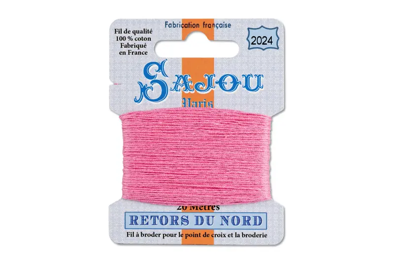 Retors Du Nord Rose-Bay Embroidery Thread #2024 1