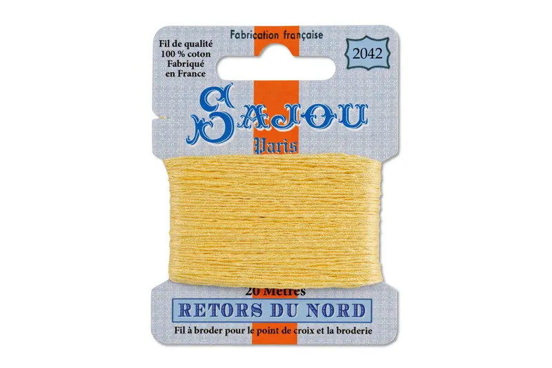 Retors Du Nord Sulphur Yellow Embroidery Floss #2042 1