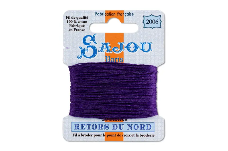 Retors Du Nord Violet Embroidery Thread #2006 1