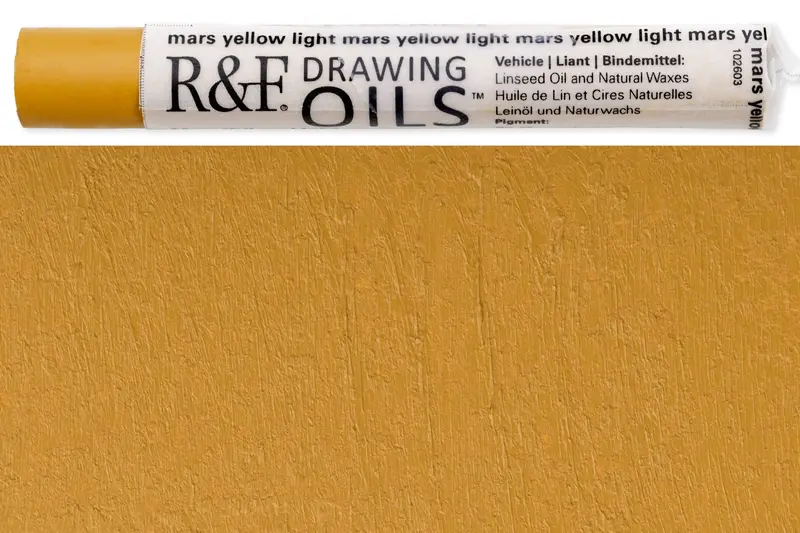 R&F Drawing Oil Paint – Mars Yellow Light #3120 1
