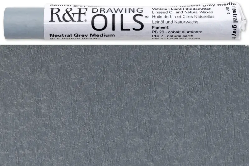 R&F Drawing Oil Paint – Neutral Gray Medium #3122 1