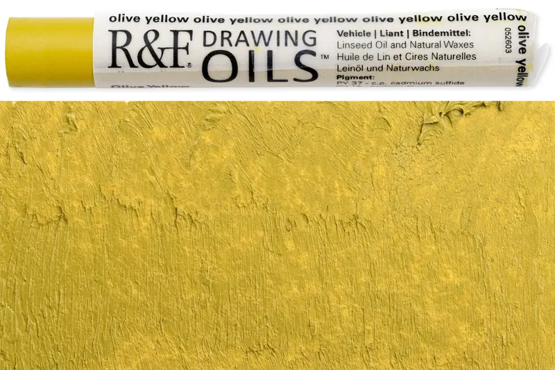 R&F Drawing Oil Paint – Olive Yellow #3124 1