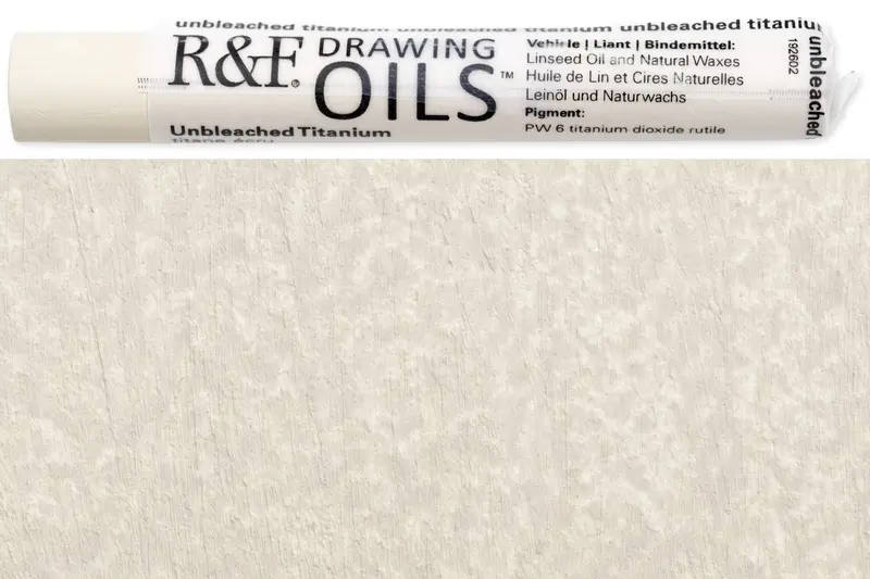 R&F Drawing Oil Paint – Unbleached Titanium #3136 1