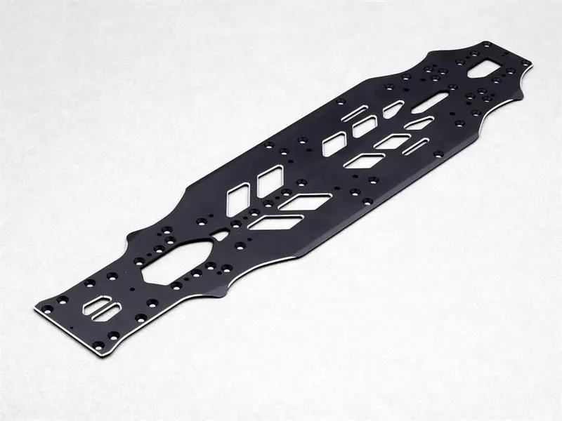 Rx-10Ff Cnc-Machined 7075-T6 Aluminum Main Chassis 1