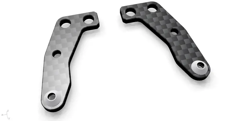 Rx 10Sr 3.0 Standard Front Steering Arms For 1/10 Off-Road Buggies 1