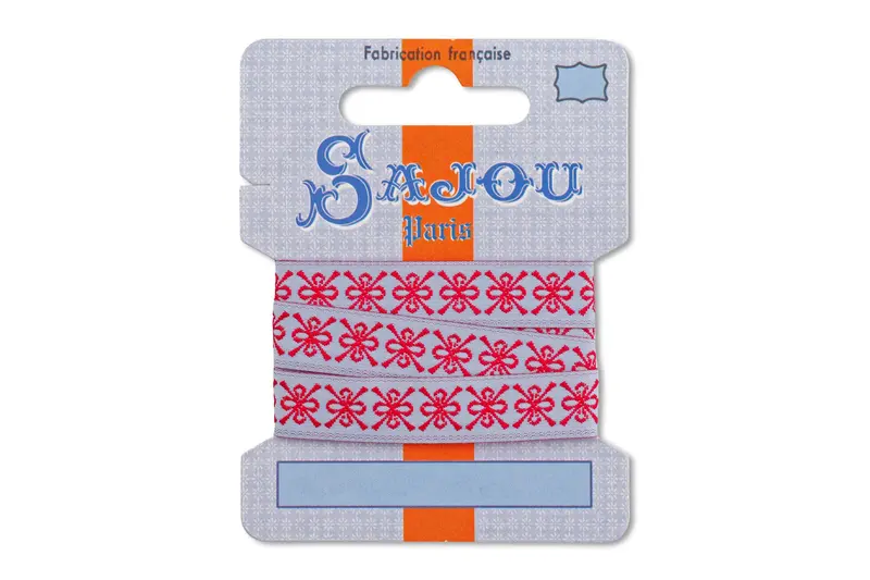 Saint-Étienne Woven Ribbon – Floral Lilies Pattern 1