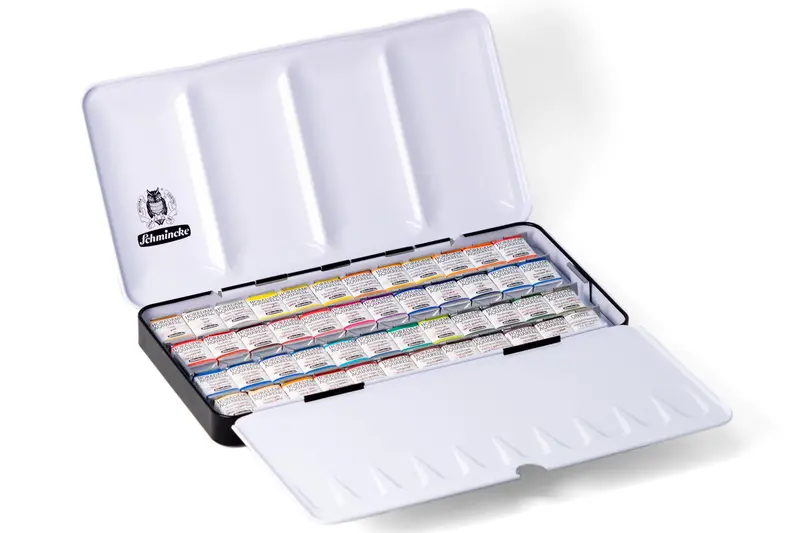 Schmincke Horadam 48-Color Watercolor Half Pan Set 1