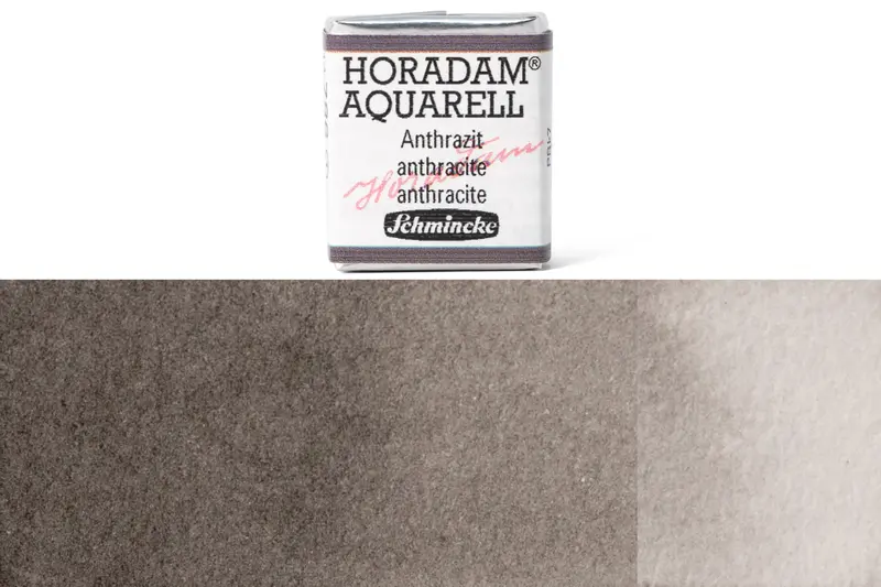 Schmincke Horadam Anthracite Watercolor Half Pan #786 1