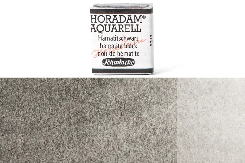 Schmincke Horadam Hematite Black Watercolor Half Pan #789 1