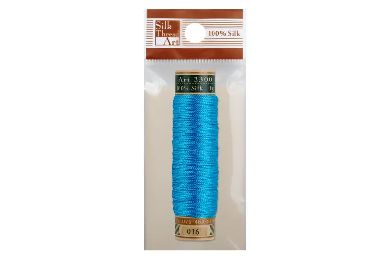 Silk Art Thread In Sky Blue (#016) – Light Airy Blue Embroidery Yarn 1