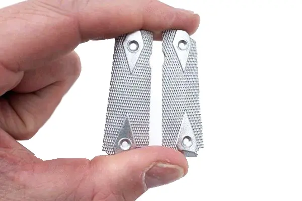 Silver-Anodized Grip For 1911-Style Models – Precision Fit 1
