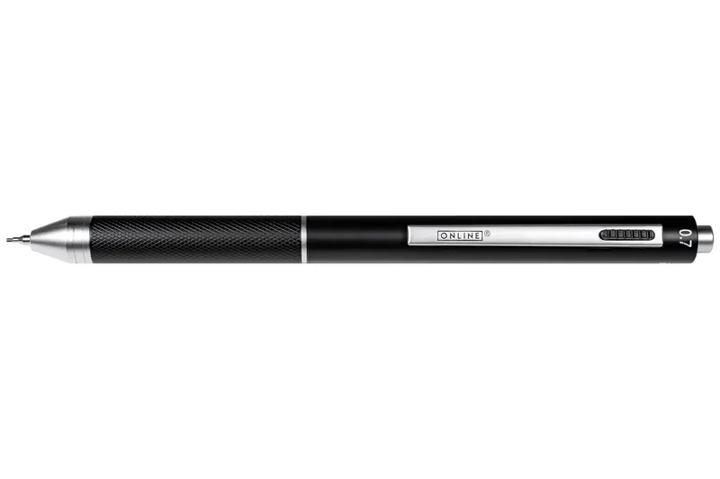 Sleek 4-In-1 Metallic Multipen In Satin Black 1