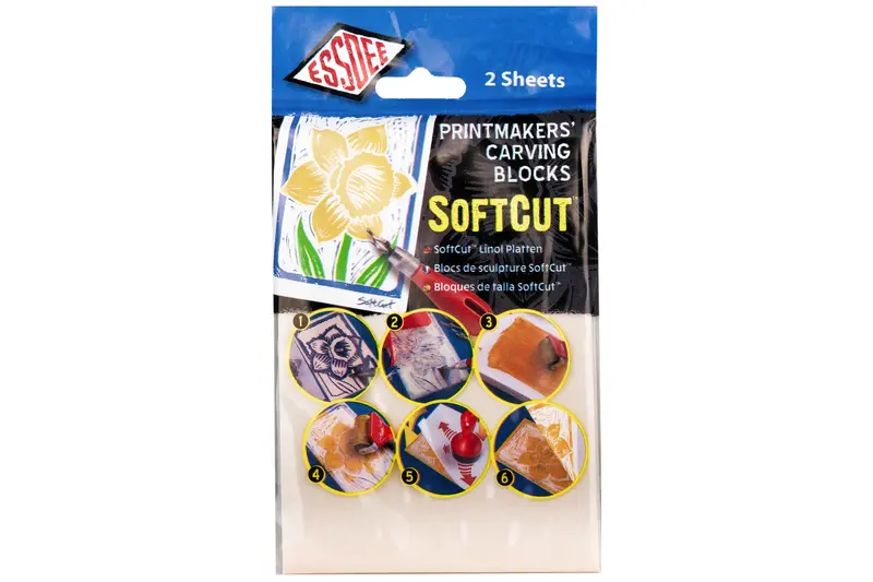 Softcut Printmaking Blocks – Safe, Easy-Cut Carving Material For Linocut Beginners & Educators 1