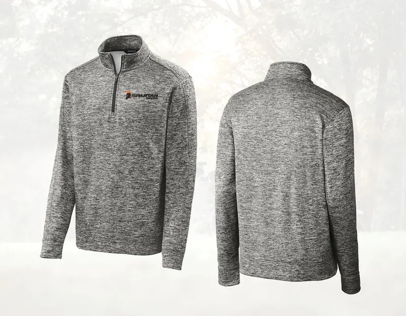 Spartan Heathered Performance Fleece Pullover – Breathable Mid-Layer 1