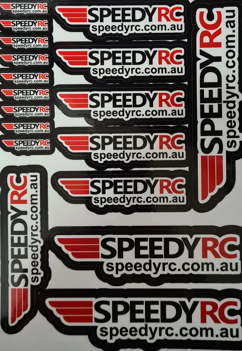 Speedy Rc Pre-Cut Decal Sheet – A5 Format, 18-Piece Assortment 1