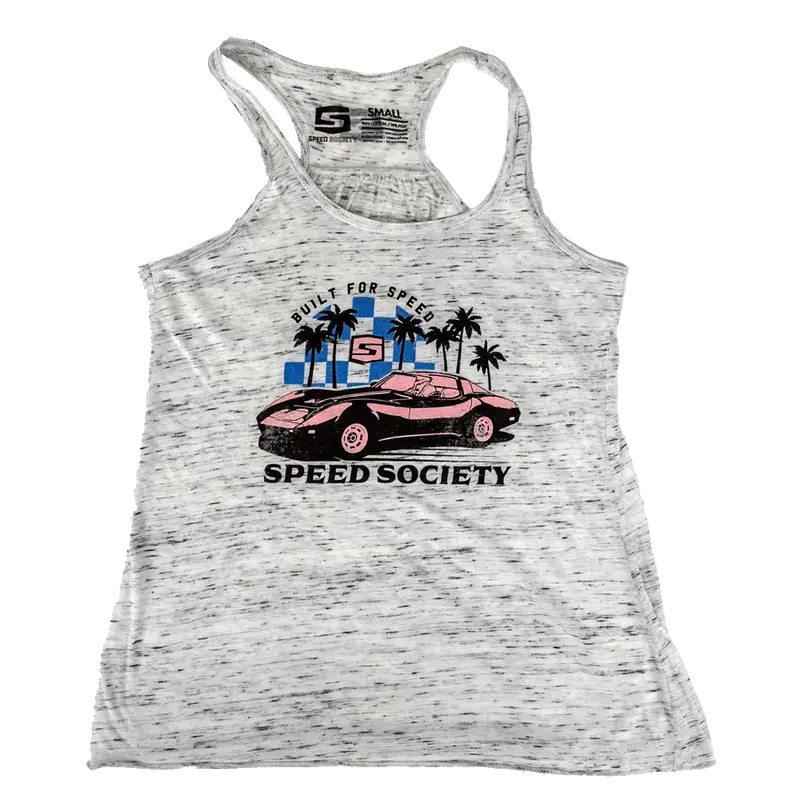 Sunset Corvette Muscle Tank Top 1